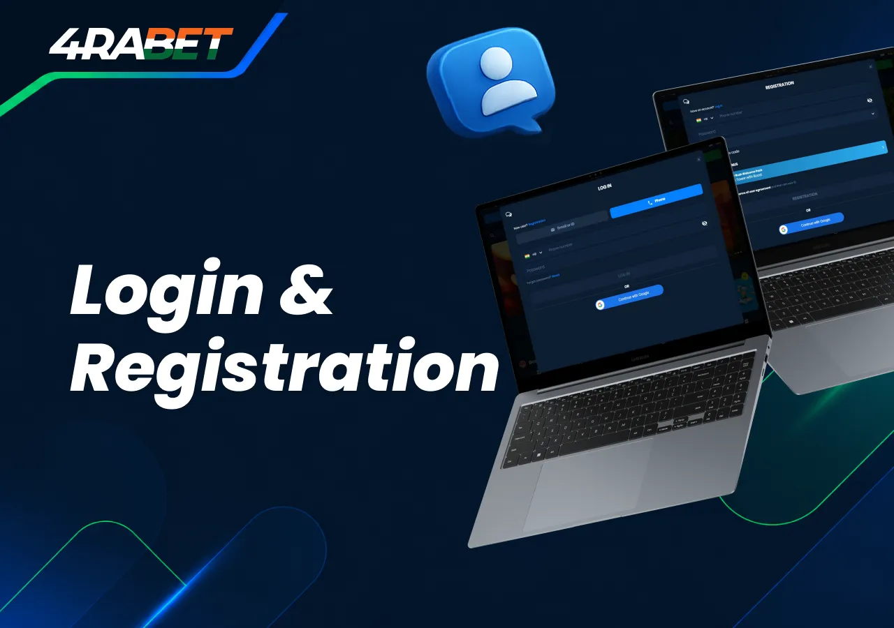 Basic steps to start betting and complete registration.